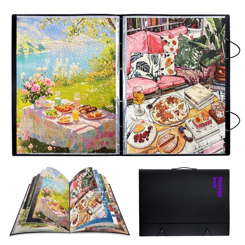 Puzzle storage folder keeper - storage,