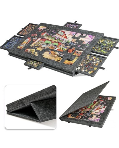 Foldable jigsaw puzzle - puzzle, board