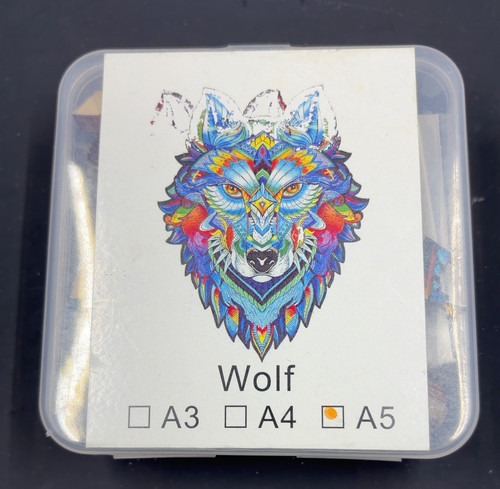 Wolf wooden jigsaw - wolf,