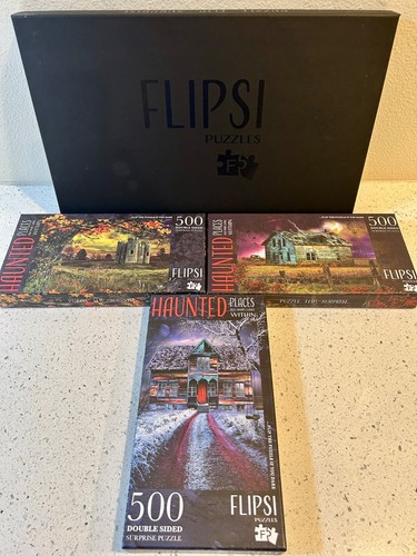 Flipsi puzzles haunted places - puzzles,