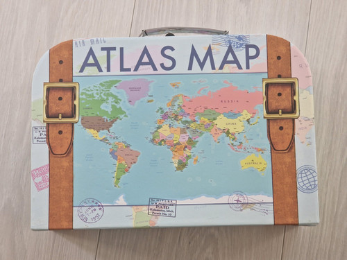 Atlas map jigsaw - atlas,