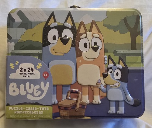 Bluey tin lunch box puzzle - lunch,